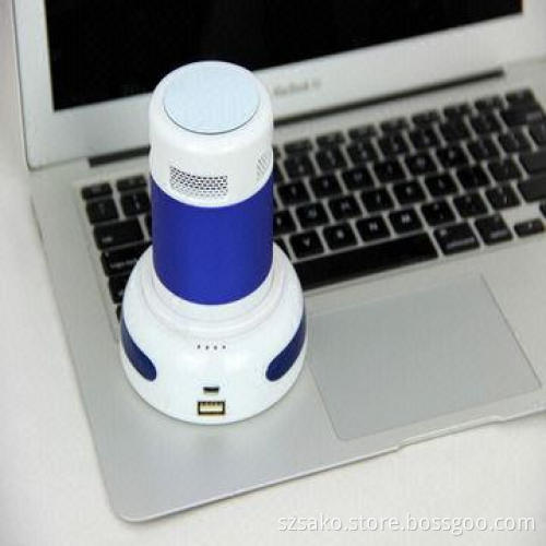 Portable Bluetooth Speaker, with Intelligent Voice Prompts, Sensing Capabilities, Rechargeable Dock